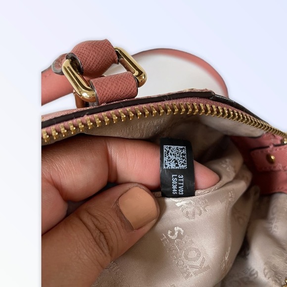 Michael Kors Ciara Grommet Bag Satchel, Rose Color, Antique Saffiano Leather - Picture 8 of 15